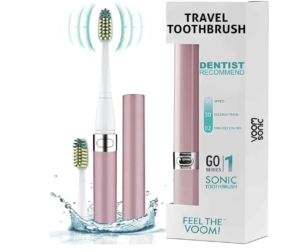 Travel battery operated toothbrush