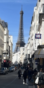 Eiffel Tower from rue St Dominique