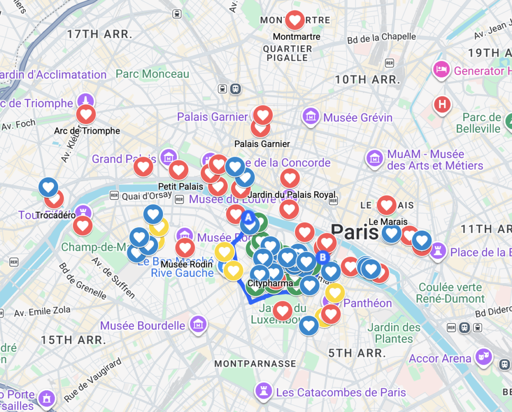 Annie’s Interactive Map of Paris