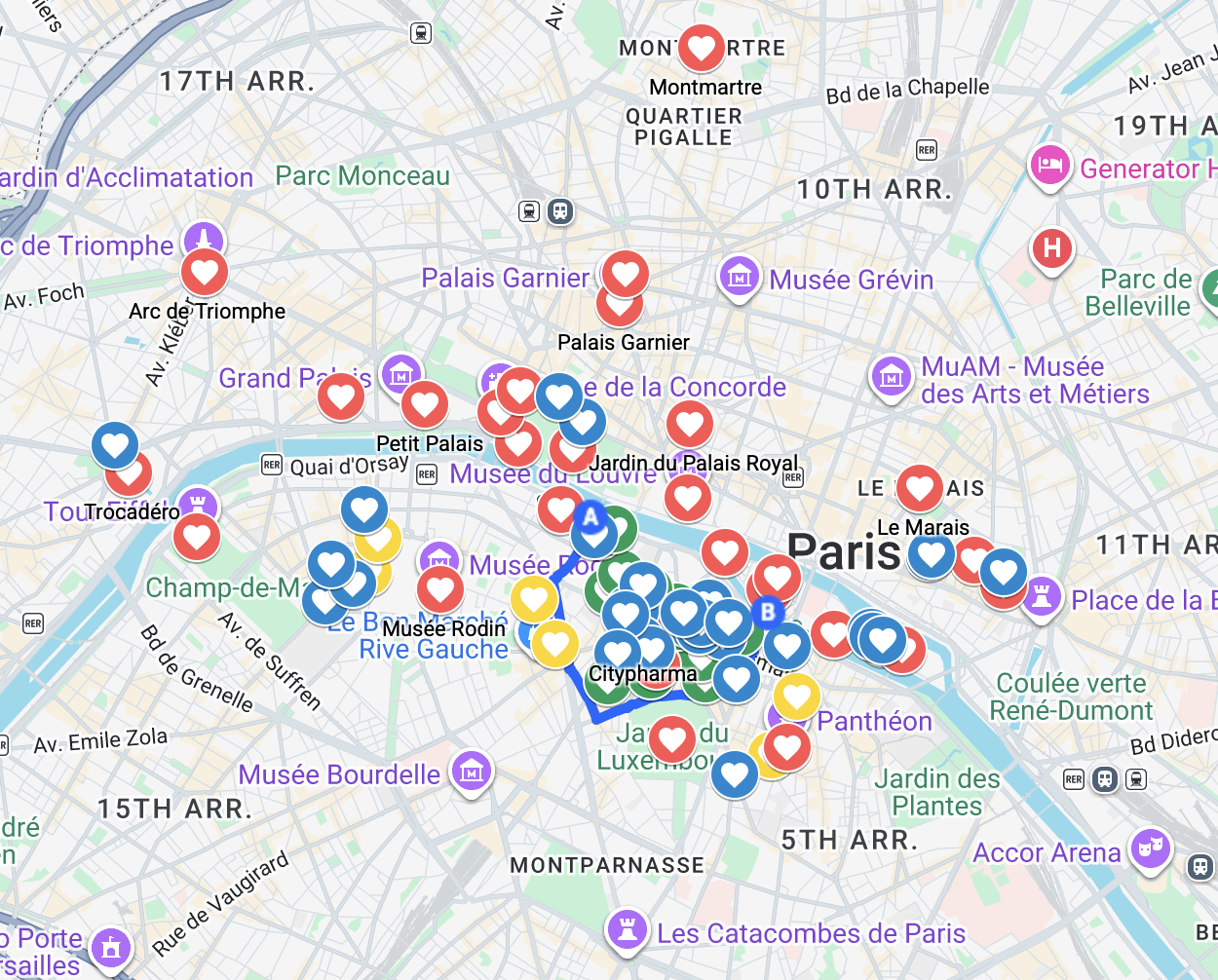 Annie’s Paris Maps–where to stay, eat, go, and walk